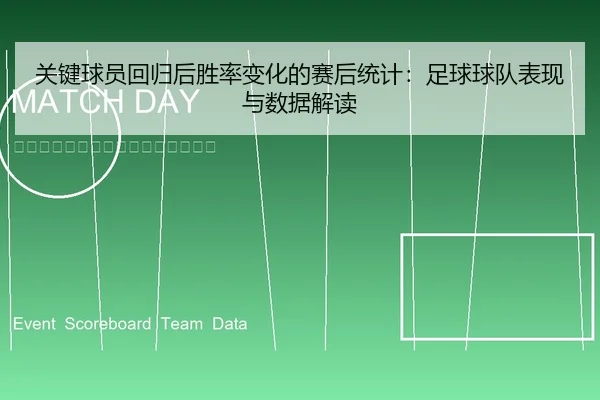 关键球员回归后胜率变化的赛后统计：足球球队表现与数据解读